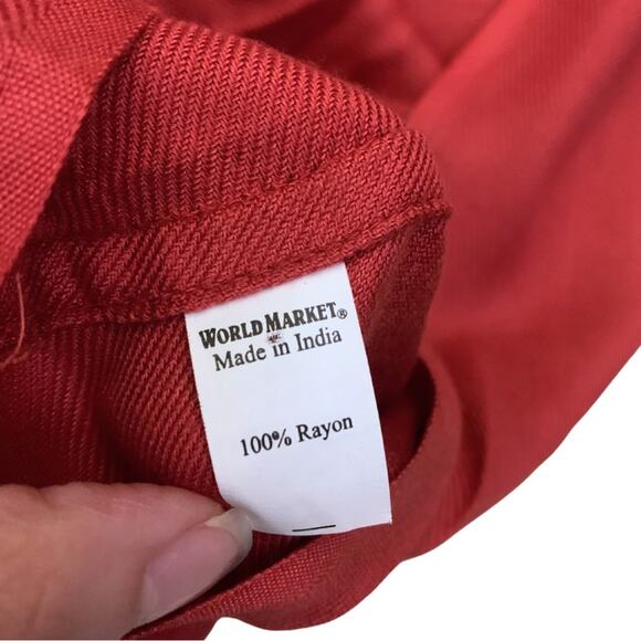 3/$35 World Market Pink Red Infinity Scarf Colorful Neck Fall Winter - Picture 7 of 9